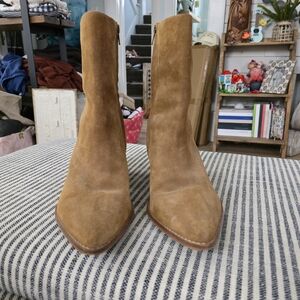 Tan Suede Ankle Boots